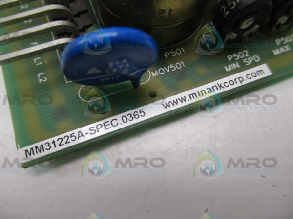 MINARIK MM31225A-SPEC.0365 170-0391 REV.3 BOARD  UNMP