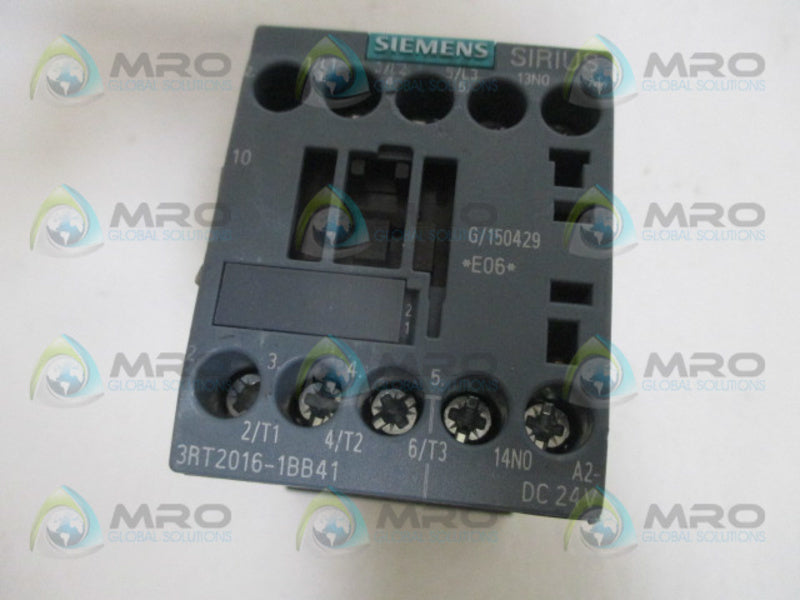 SIEMENS 3RT2016-1BB41 CONTACTOR *NEW NO BOX*