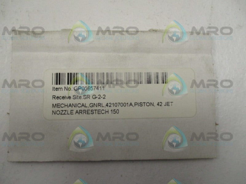 INDUSTRIAL MRO 42107001A PISTON JET NOZZLE  *NEW NO BOX*