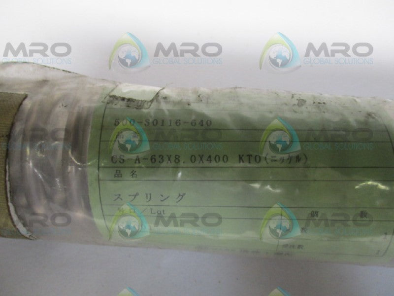 INDUSTRIAL MRO 500-S0116-640 CS-A-63X8.0X400 SPRING  *NEW NO BOX*