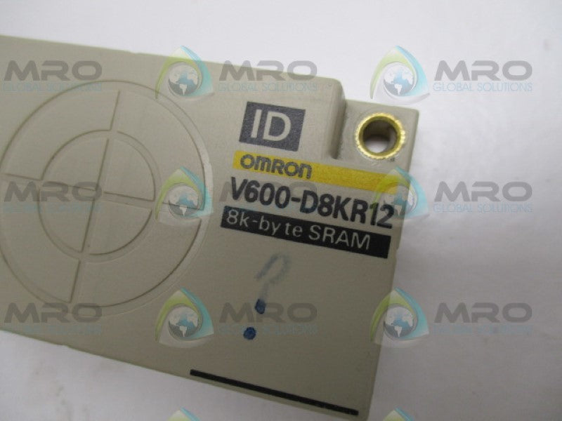 OMRON V600-D8KR12 8K BYTE RF-ID TAG *USED*