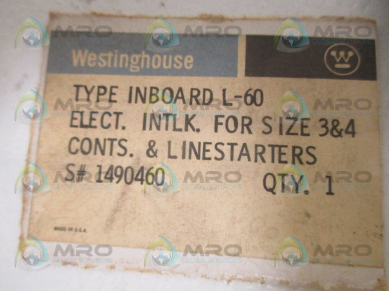 WESTINGHOUSE L-60 1490460 (MISSING ACCESSORIES) * NEW NO BOX *