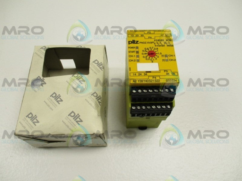 PILZ PNOZXV3P3/24VDC3N/O2N/OT SAFETY RELAY 777512 *NEW IN BOX*