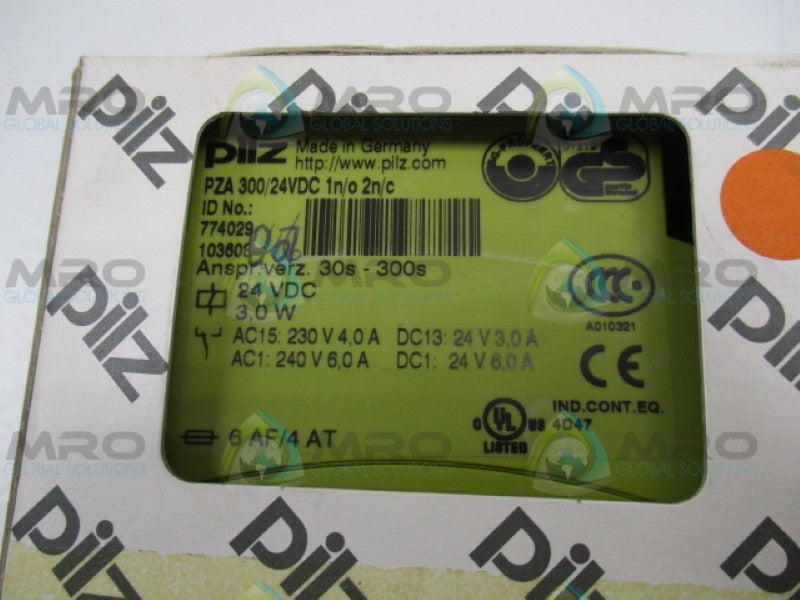 PILZ PZA300/24VDC1N/O2N/C SAFETY RELAY 774029 *NEW IN BOX*