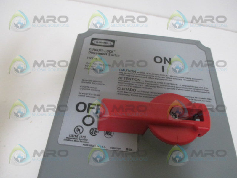 HUBBELL HBLDS6 SAFETY WSITCH (AS PICTURED) *NEW NO BOX*