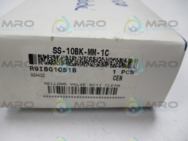 SWAGELOK SS-10BK-MM-1C BELLOWS VALVE  *NEW IN BOX*