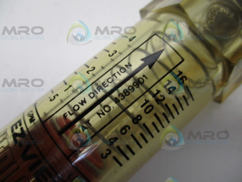 HEDLAND EZ-VIEW 4389901 FLOW METER .5-4GPM 3-16LPM *NEW NO BOX*