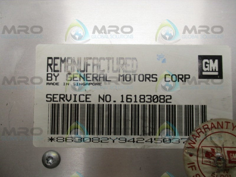 GENERAL MOTORS 16183082 COMPUTER CONTROL MODULE (REMAN)  *NEW NO BOX*