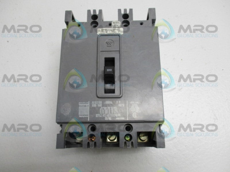 CUTLER HAMMER HFB3100 CIRCUIT BREAKER 100A *NEW IN BOX*