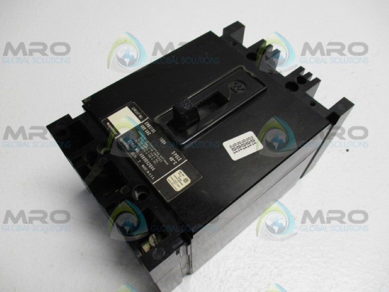 WESTINGHOUSE EHB3100 CIRCUIT BREAKER 100A 480VAC (AS PICTURED) UNMP