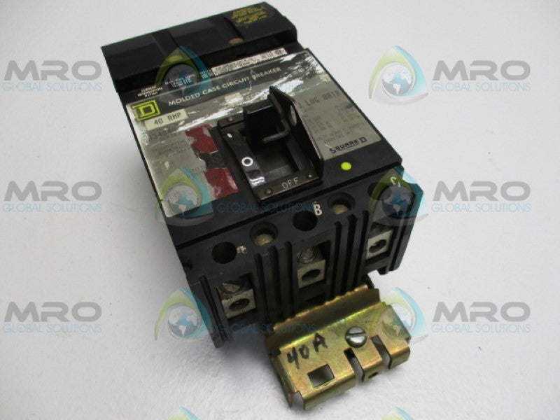 SQUARE D FA34040 CIRCUIT BREAKER 40A (GREY) (AS PICTURED) *USED*