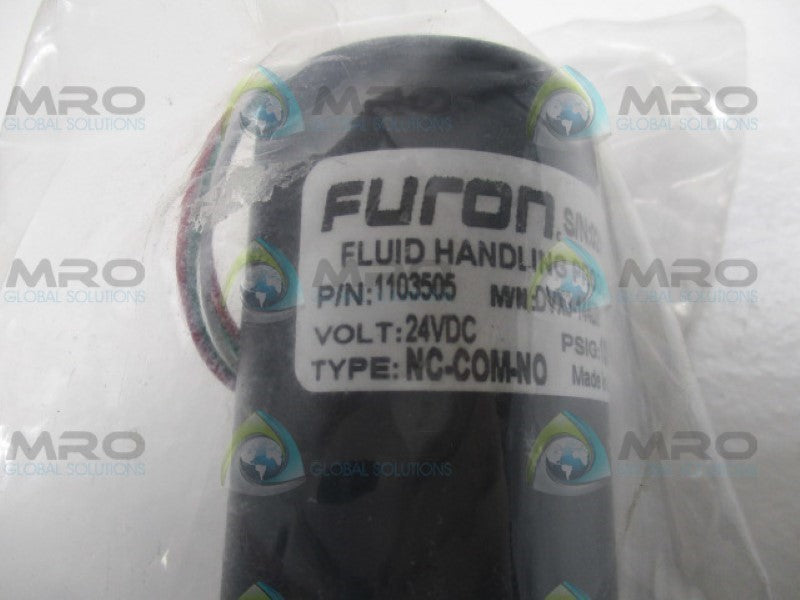 FURON DVX3-144D2 1103505 SOLENOID VALVE 24VDC 100PSI *NEW NO BOX*