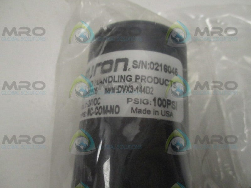 FURON DVX3-144D2 1103505 SOLENOID VALVE 24VDC 100PSI *NEW NO BOX*