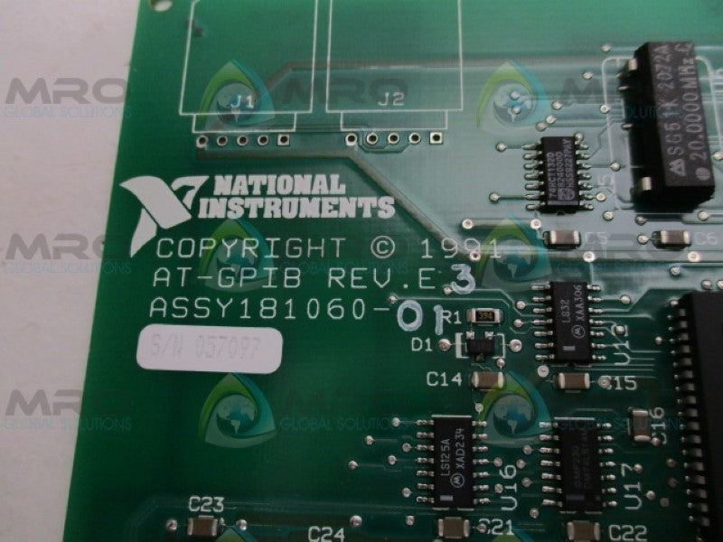 NATIONAL INSTRUMENT 181060-01 BOARD *USED*