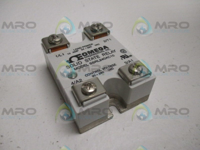 OMEGA SSRL240AC10 SOLID STATE RELAY *USED*