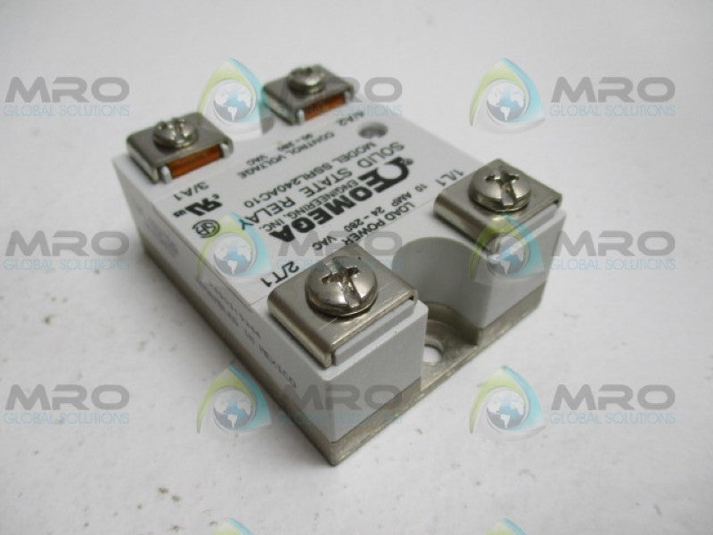 OMEGA SSRL240AC10 SOLID STATE RELAY *USED*