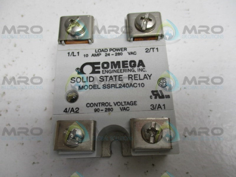 OMEGA SSRL240AC10 SOLID STATE RELAY *USED*