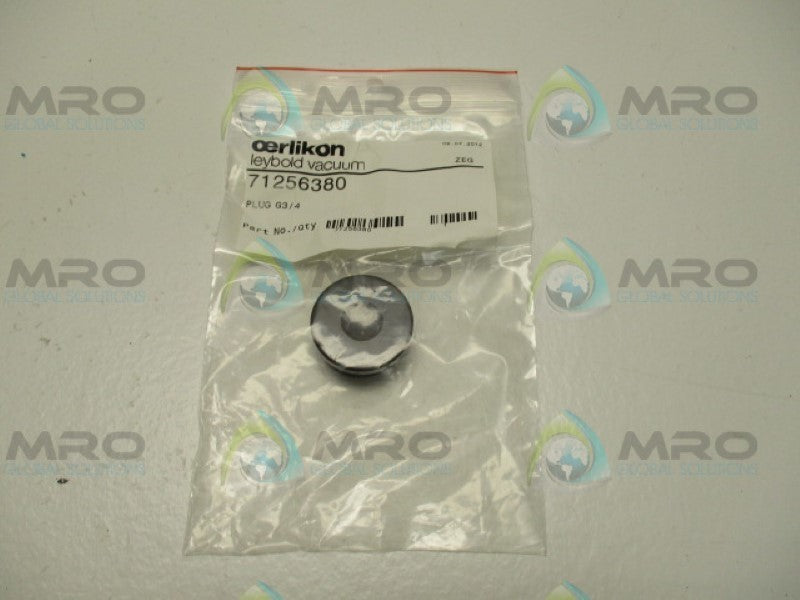 OERLIKON 71256380 PLUG G3/4 *NEW IN FACTORY BAG*