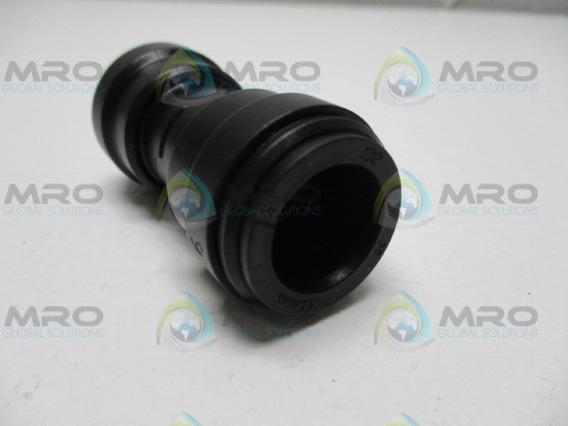 JG SPEEDFIT PM0415E 340-6619 PUSH FIT FITTING STRAIGHT COUPLER 15MM *NEW NO BOX*