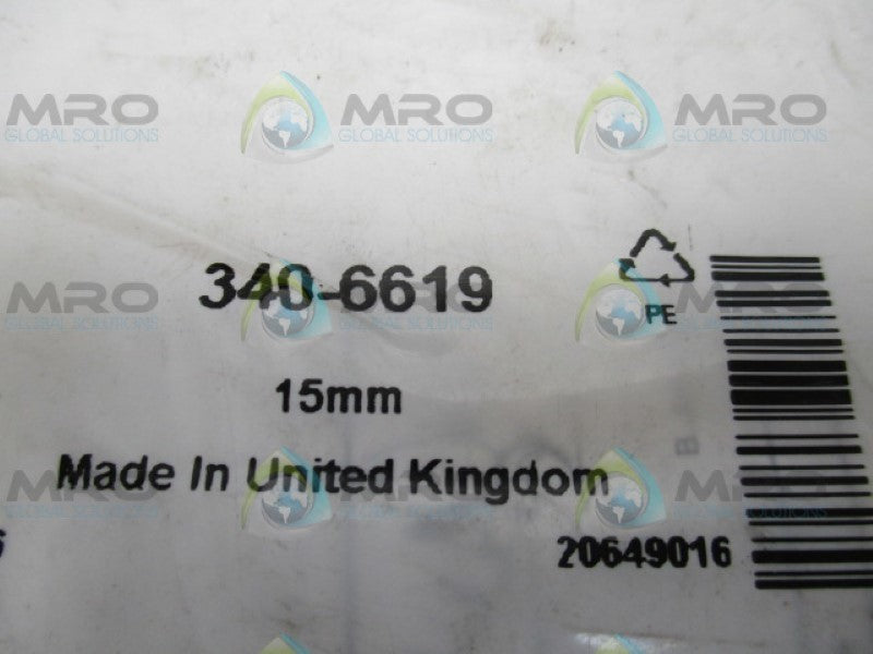 JG SPEEDFIT PM0415E 340-6619 PUSH FIT FITTING STRAIGHT COUPLER 15MM *NEW NO BOX*