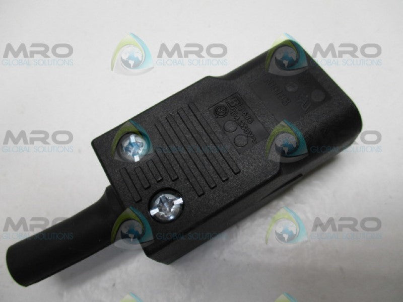 BULGIN PX0686 449-922 C14 CABLE MOUNT IEC PLUG *NEW NO BOX*