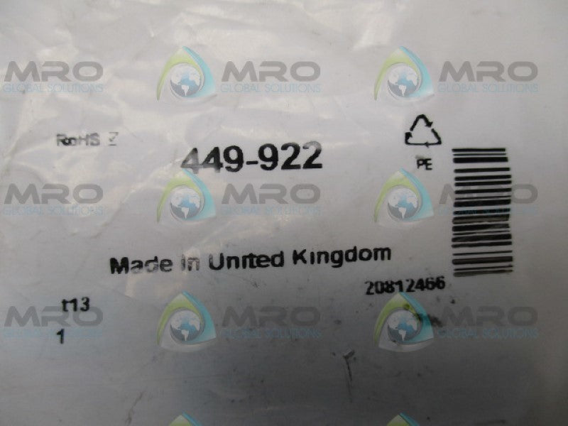 BULGIN PX0686 449-922 C14 CABLE MOUNT IEC PLUG *NEW IN FACTORY BAG*