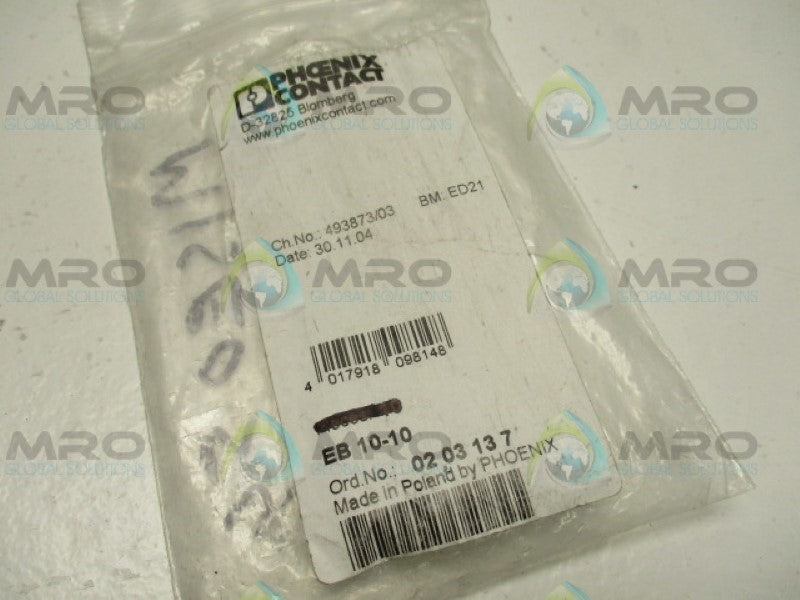 PHOENIX CONTACT EB10-10 INSERTION BRIDGE *NEW NO BOX*