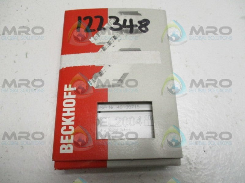 BECKHOFF EL2004 4XDIGITAL OUTPUT 24VDC *NEW IN BOX*