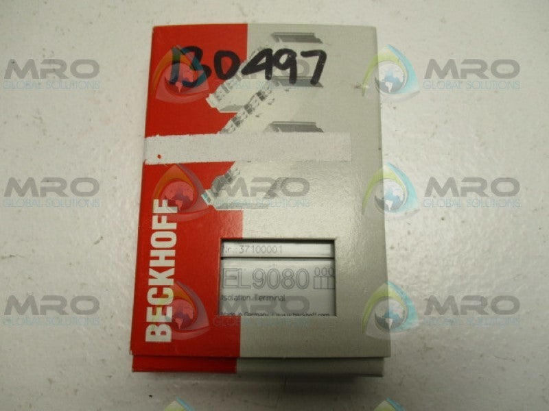BECKHOFF EL9080 ISOLATION TERMINAL *NEW IN BOX*
