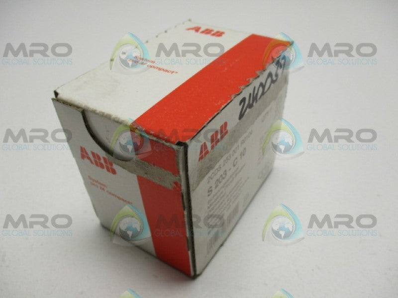 ABB S203-C10 2CDS253001R0104 CIRCUIT BREAKER 10A *FACTORY SEALED*