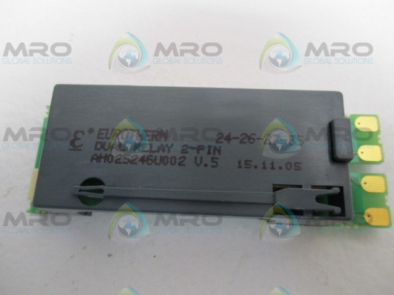 EUROTHERM CONTROLS AH025246U002 DUAL RELAY 2-PIN *NEW NO BOX*