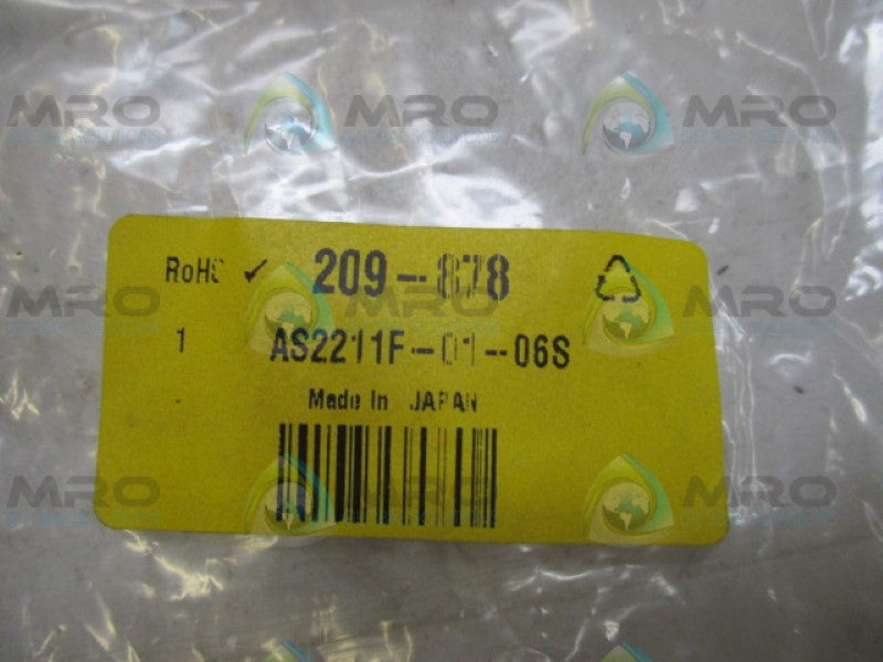 SMC AS2211F-01-06S 209-878 SPEED CONTROLLER 1/8" *NEW NO BOX*