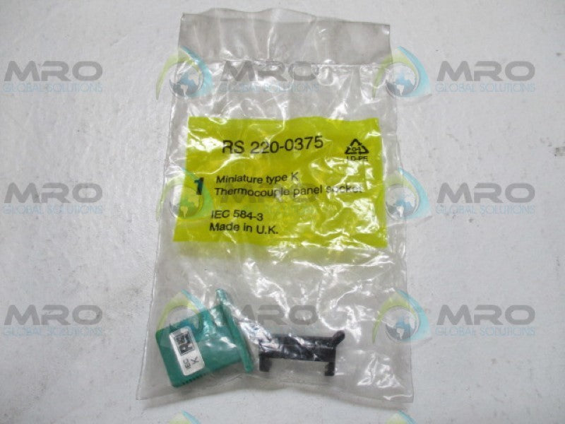 RS 220-0375 MINI THERMOCOUPLE PANEL SOCKET *NEW IN FACTORY BAG*