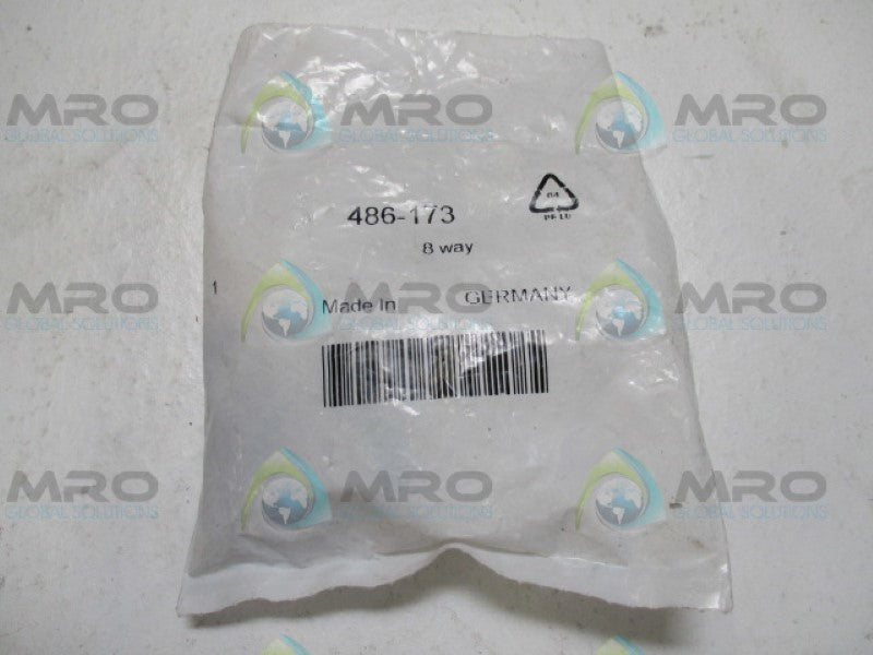 AMPHENOL T3504001 486-173 8-HOLE DIN PLUG 5A 100VAC *NEW IN FACTORY BAG*