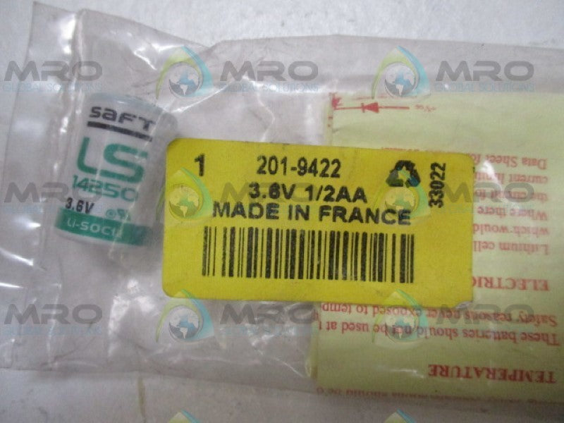 SAFT LS14250 201-9422 3.6V *NEW IN FACTORY BAG*