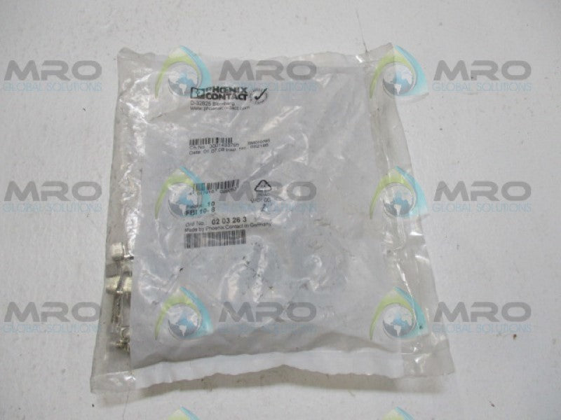 PHOENIX CONTACT FBI10-8 FIXED BRIDGE?(PKG OF 10) *NEW IN FACTORY BAG*
