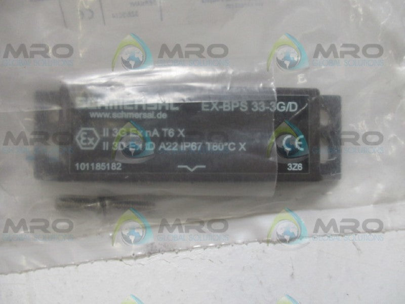 SCHMERSAL EX-BPS33-3G/D 101185182 CAPACITIVE SENSOR *NEW IN FACTORY BAG*
