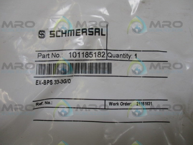 SCHMERSAL EX-BPS33-3G/D 101185182 CAPACITIVE SENSOR *NEW IN FACTORY BAG*