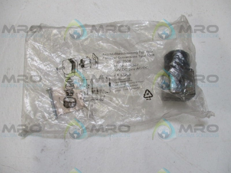 BURKERT 2508 008367 CONNECTOR *NEW IN FACTORY BAG*