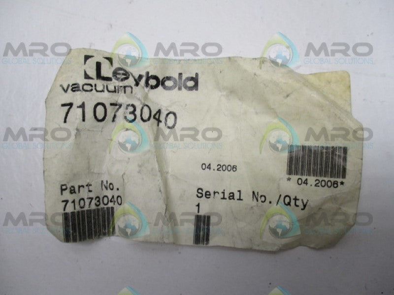 LEYBOLD 71073040 OIL FILLING PLUG *NEW NO BOX*