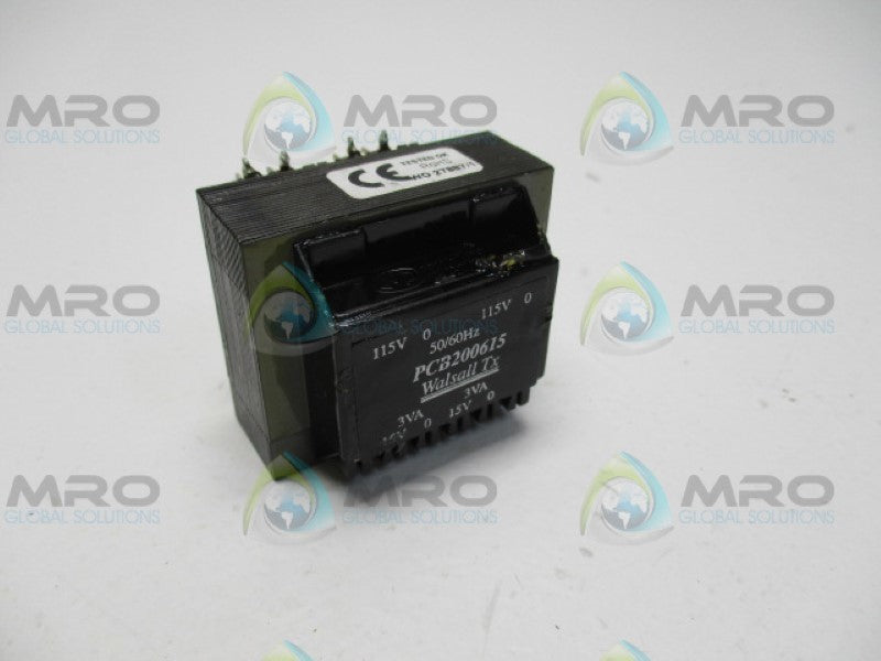 WALSALL TX PCB200615 TRANSFORMER 3VA 115V *NEW NO BOX*