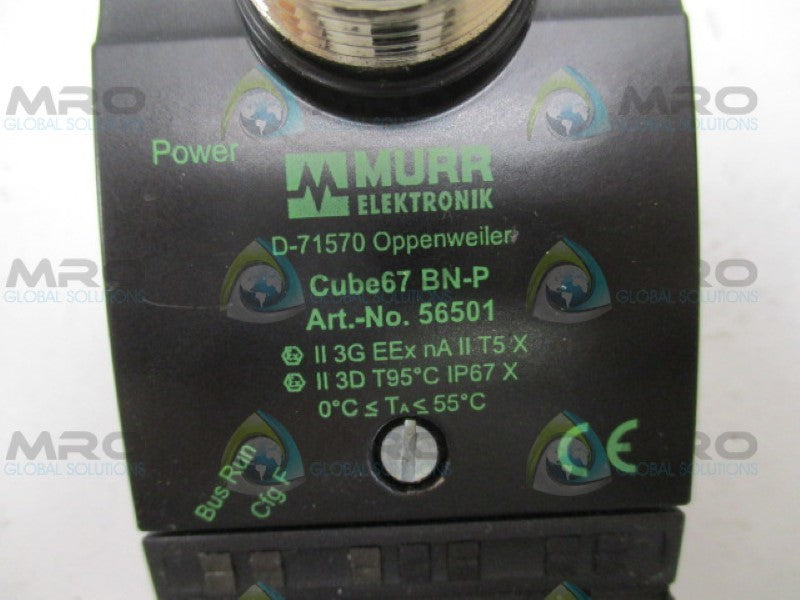 MURR ELEKTRONIK 56501 BN-P CUBE67 BUS NODES PROFIBUS DP *NEW IN BOX*