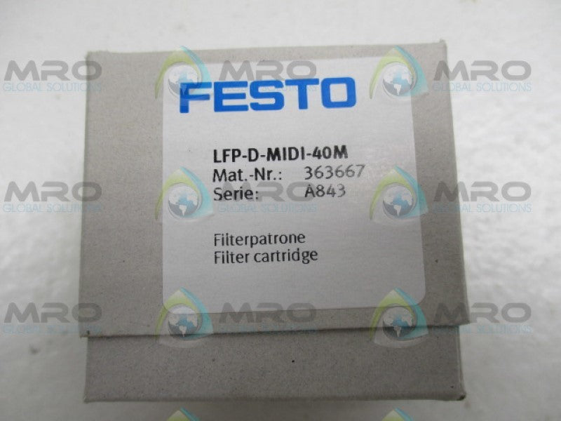 FESTO LFP-D-MIDI-40M FILTER CARTRIDGE *NEW IN BOX*