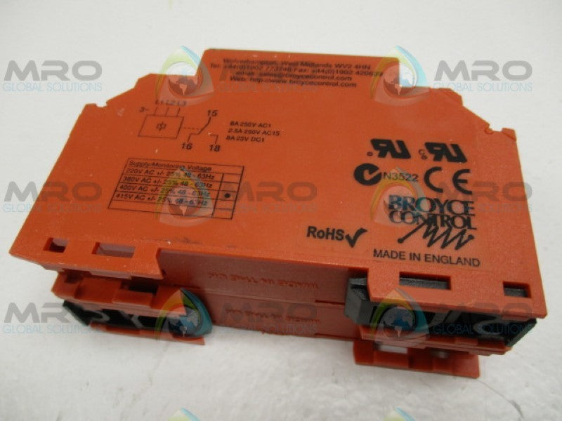 BROYCE CONTROL M3PR 342-944 SEQUENCE FAILURE RELAY *NEW IN BOX*