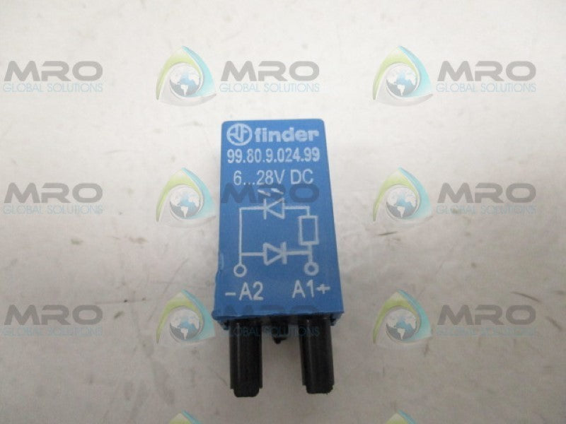 FINDER 99.80.9.024.99 DIODE MODULE LED INDICATOR 24VDC  *NEW NO BOX*