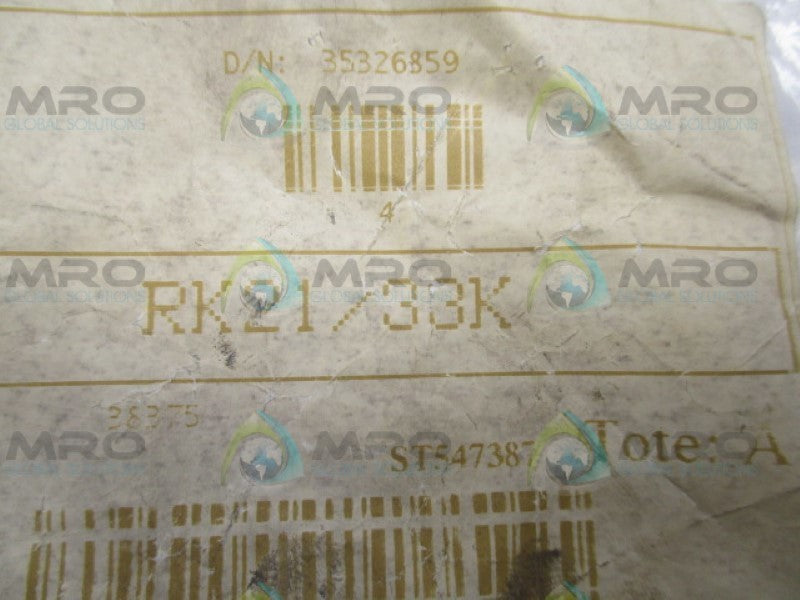 INDUSTRIAL MRO RK21/33K 1" THREADED ADAPTOR  *NEW NO BOX*