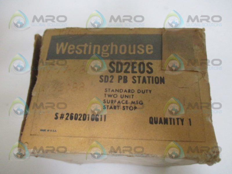 CUTLER HAMMER SD2E0S PUSH BUTTON STATION (AS PICTURED) *NEW IN BOX*