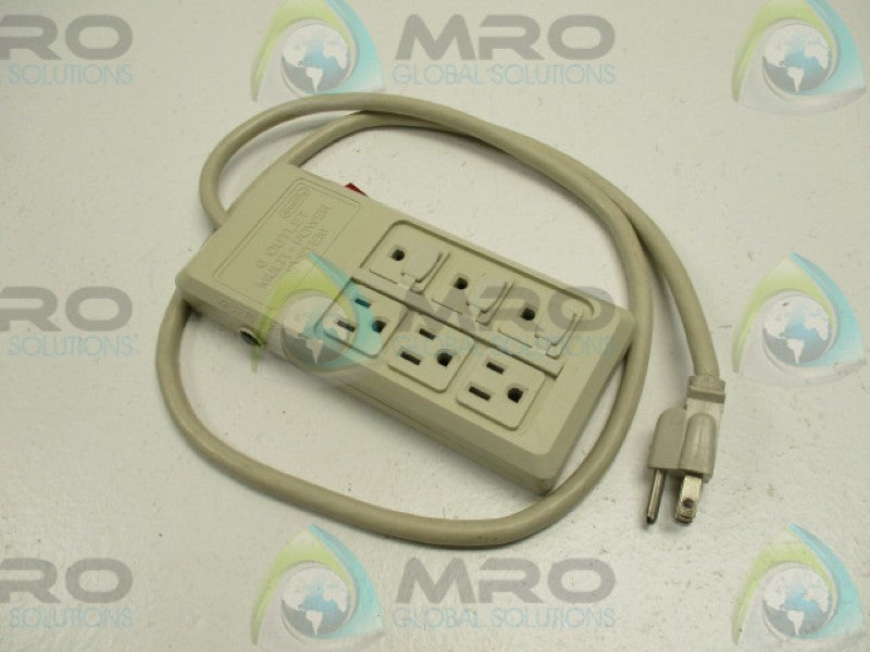 SNAPIT 51050 830F 6-OUTLET PULTI-POWER SYSTEM WITH SWITCH 15A 125VAC *USED*