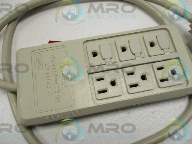 SNAPIT 51050 830F 6-OUTLET PULTI-POWER SYSTEM WITH SWITCH 15A 125VAC *USED*