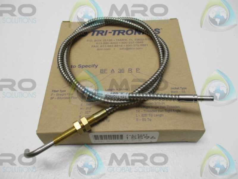 TRI-TRONICS F-A-36RT 15596 FIBER OPTIC LIGHT GUIDE 36" *NEW IN BOX*
